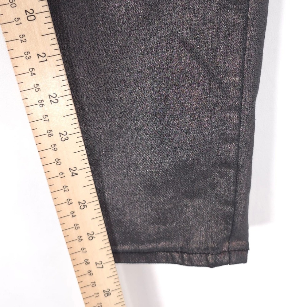 LUCKY BRAND Women's Jeans Ava Skinny Metallic 8‎ Gray Stretch Mid Rise - Picture 5 of 13